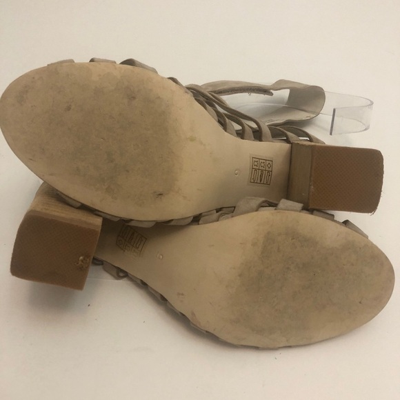 Jeffrey Campbell Taupe Suede Sinaloa Heeled Sandals - Picture 7 of 9